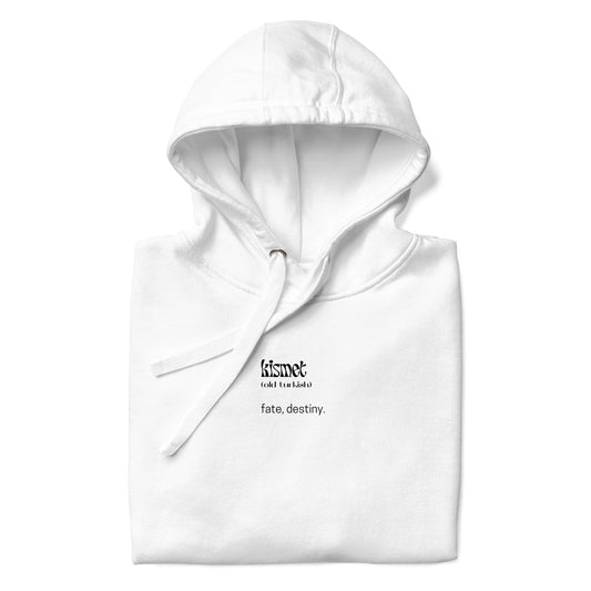 Kismet (Old Turkish) - Quote Unisex Hoodie | White