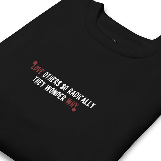 English Quote Unisex Premium Sweatshirt | Black