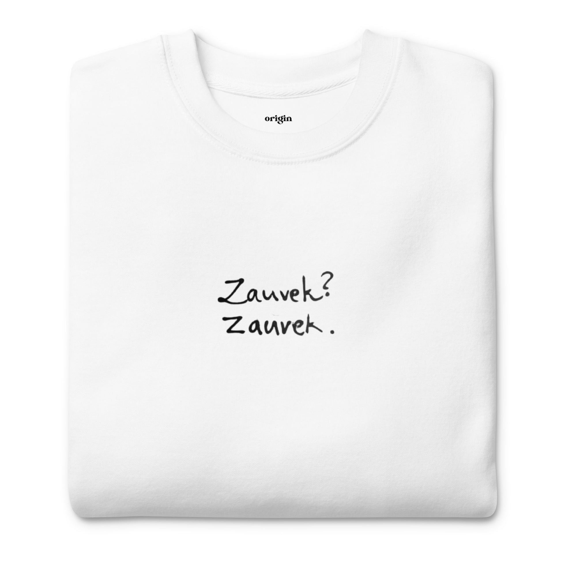 Serbian, Croatian, Bosnian Quote - Unisex Premium Sweatshirt | White